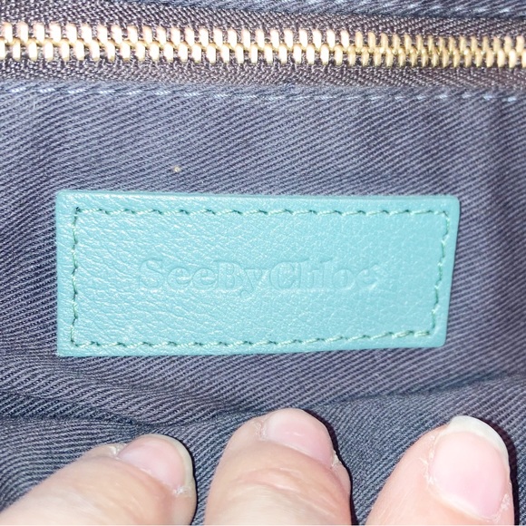 SEE BY CHLOE Harriet Hobo Leather Tote Double strap shoulder bag BERYL - Picture 11 of 15